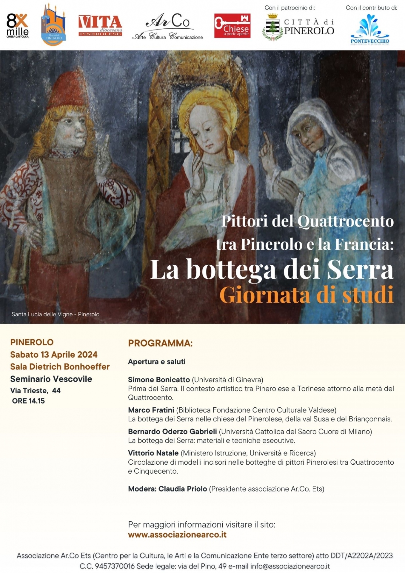 Giornata di studi. I pittori del Quattrocento tra Pinerolo e la Francia: la bottega dei Serra.