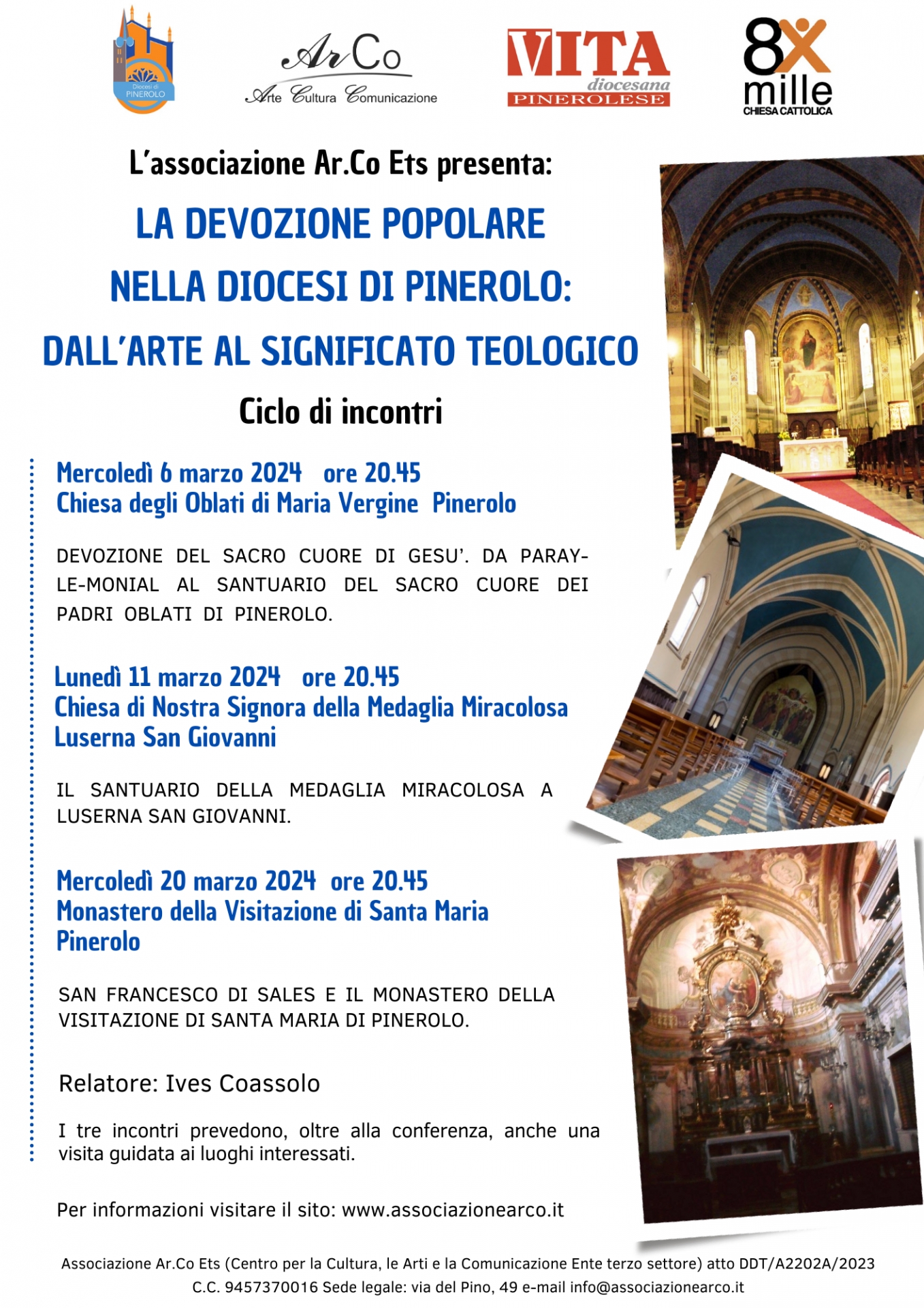 La devozione popolare nella diocesi di Pinerolo: dall'arte al significato teologico. Ciclo di Incontri